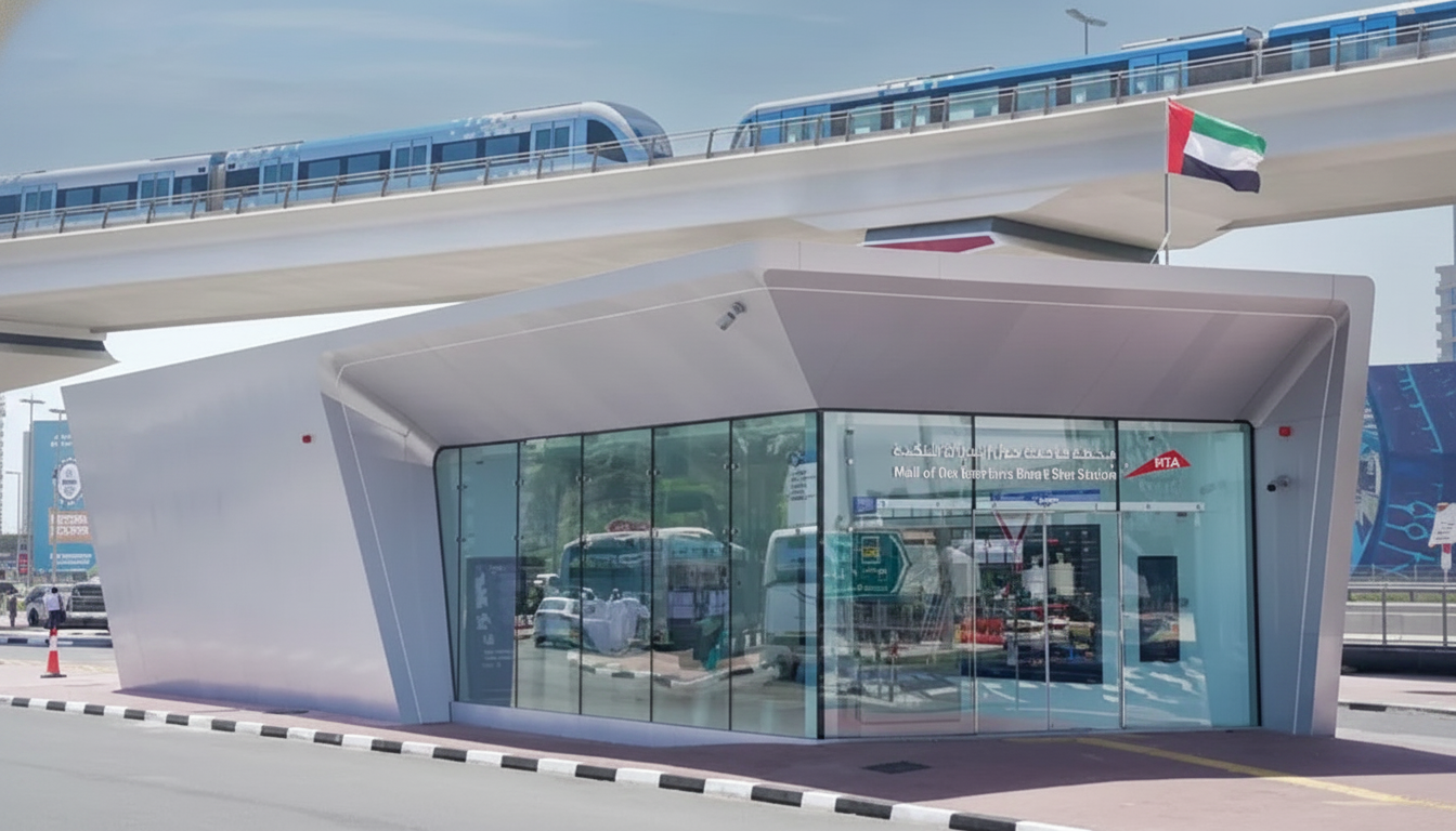 How will the smart bus station affect property buyers and developers in Dubai?