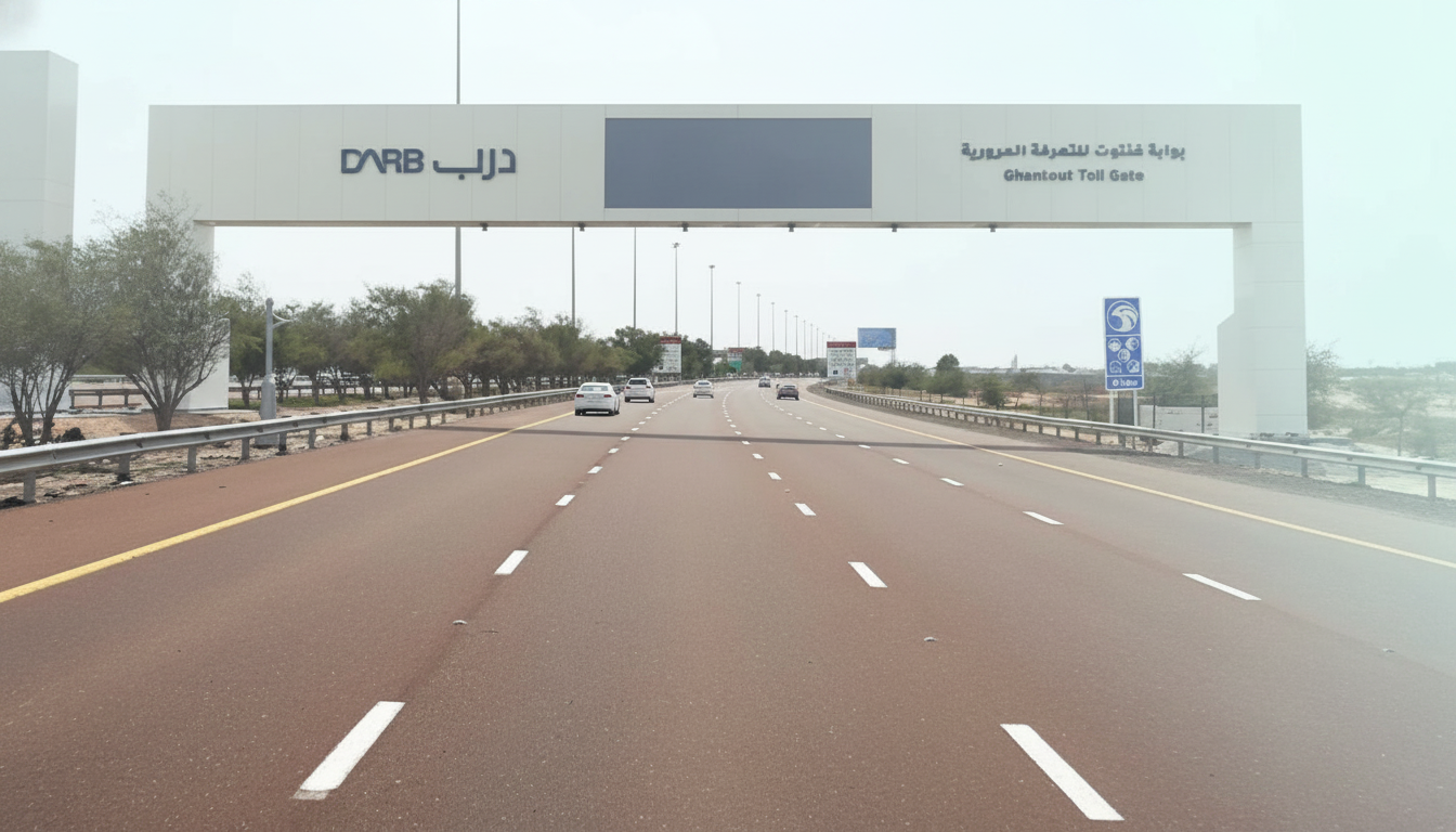 What is the immediate traffic impact of Abu Dhabi toll gates and commuter cost?