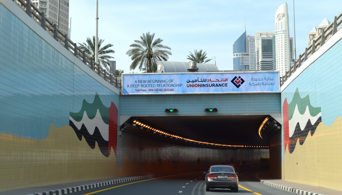 Where are the 40 tunnels located in Dubai?