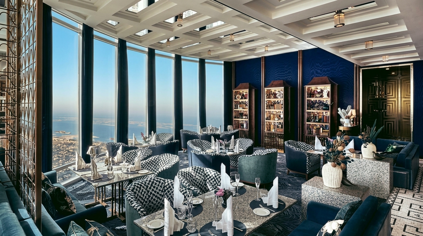 Is The Dubai Edition Lobby Lounge a coffee shop with a view near Burj Khalifa?